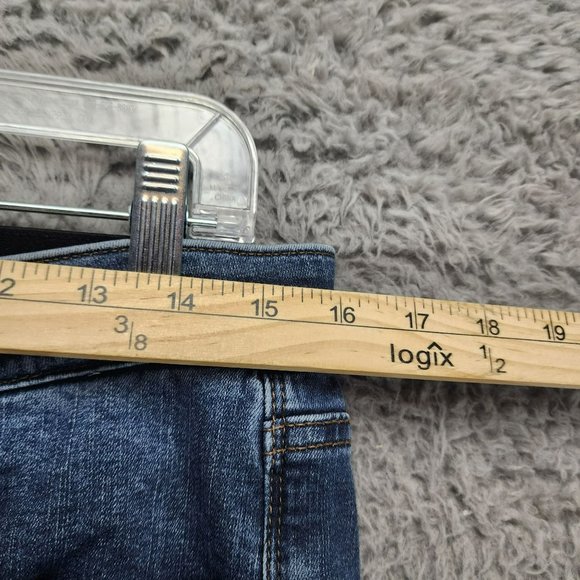 Lularoe Jeans Womens 30 Medium Wash Stretch Mid Rise Distressed Shaping Skinny - Picture 6 of 14